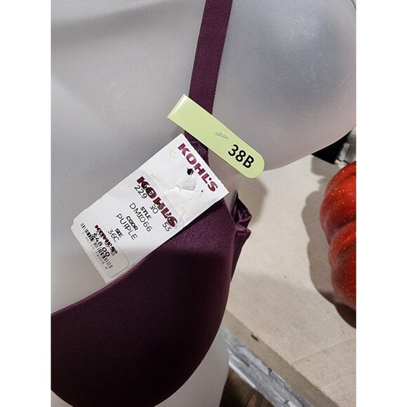 MAIDENFORM Dreamwire Convertible Push Up Venetian Plum Purple Bra Women 38B - Picture 2 of 6